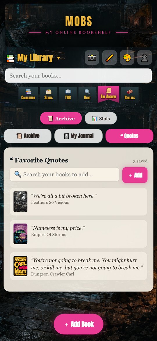 Favourite book quotes saved with page numbers